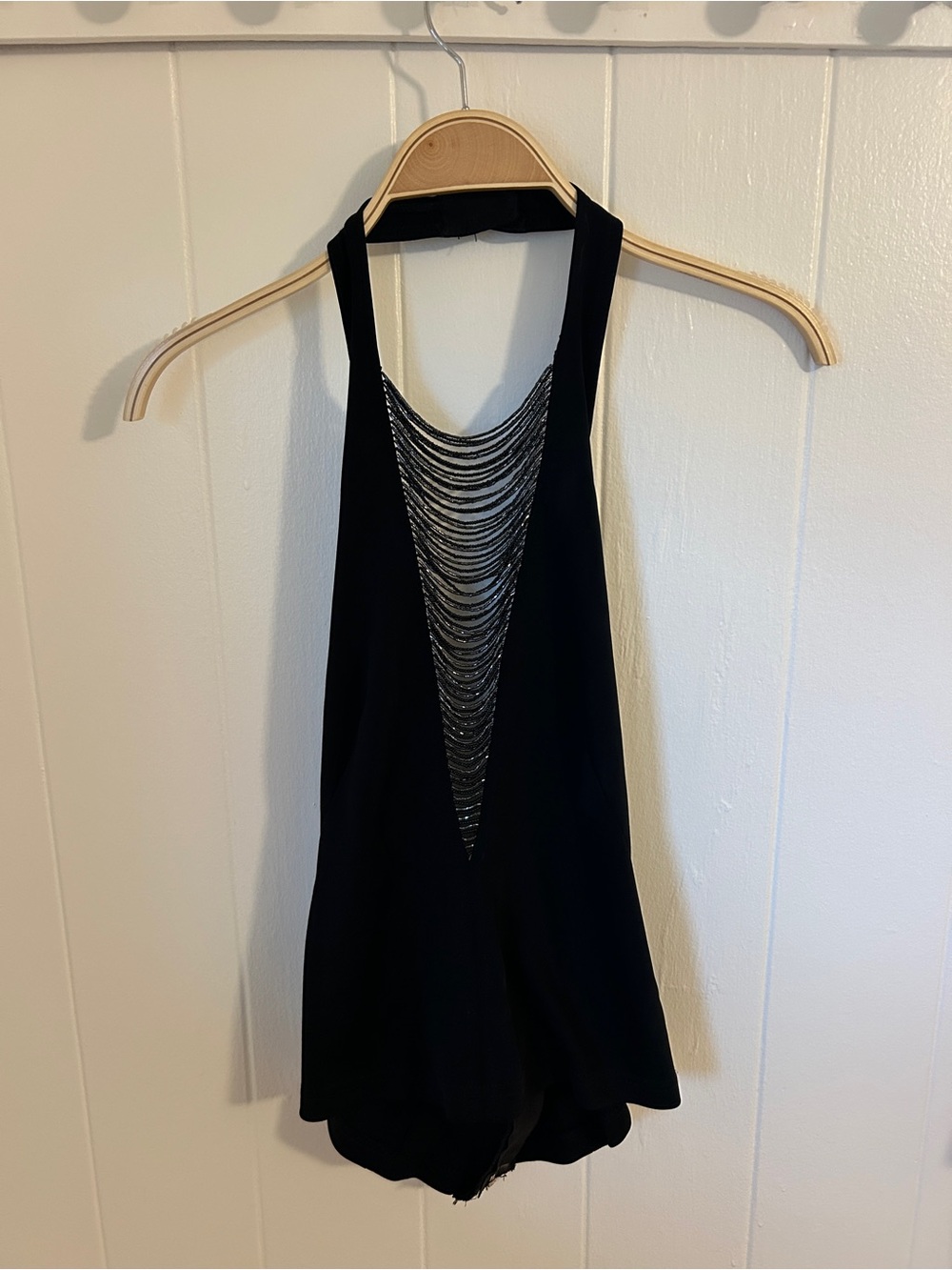 Vintage Tadashi Beaded Halter Tank